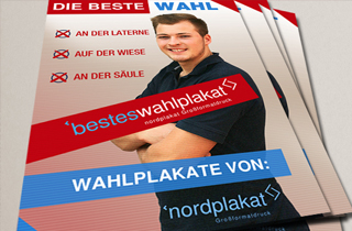 nordplakat Wahlwerbung Wahalplakat