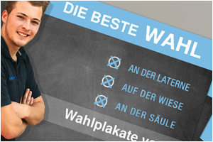 bestes Wahlplakat Großfläche