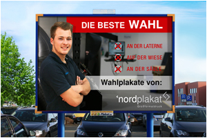 bestes Wahlplakat Großfläche