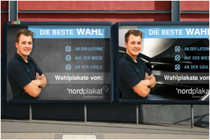 bestes Wahlplakat Großfläche