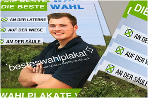 Nordplakat Wahlwerbung Wahlplakat