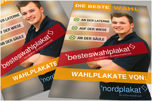 Nordplakat Wahlwerbung Wahlplakat